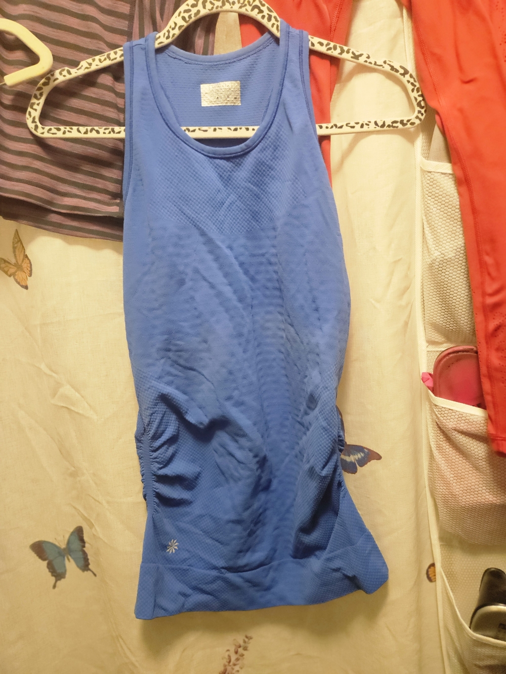 Athleta Blue Racerback Mini Athletic Dress